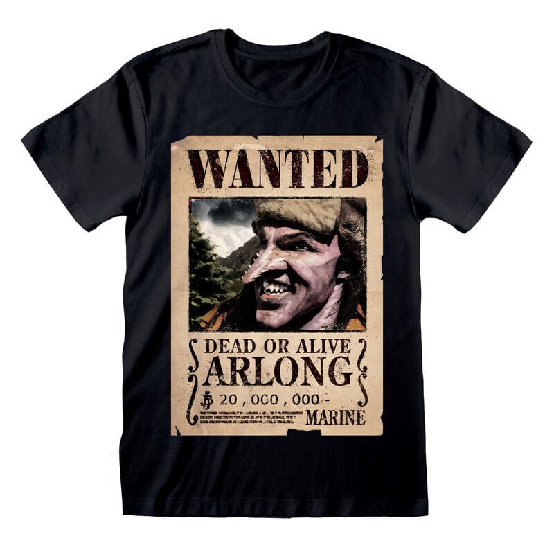 One Piece T-Shirt Arlong Wanted Poster  Size XL 5056688587246