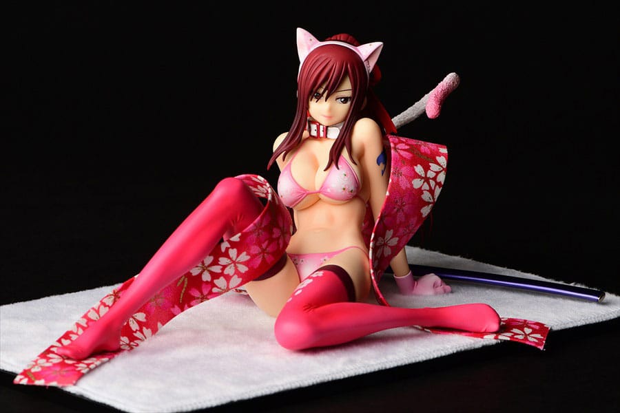 Fairy Tail Statue 1/6 Erza Scarlet - Cherry Blossom CAT Gravure_Style 13 cm 4560321854585