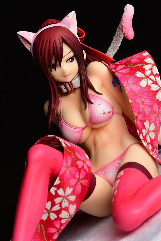 Fairy Tail Statue 1/6 Erza Scarlet - Cherry Blossom CAT Gravure_Style 13 cm 4560321854585