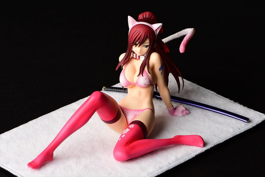 Fairy Tail Statue 1/6 Erza Scarlet - Cherry Blossom CAT Gravure_Style 13 cm 4560321854585