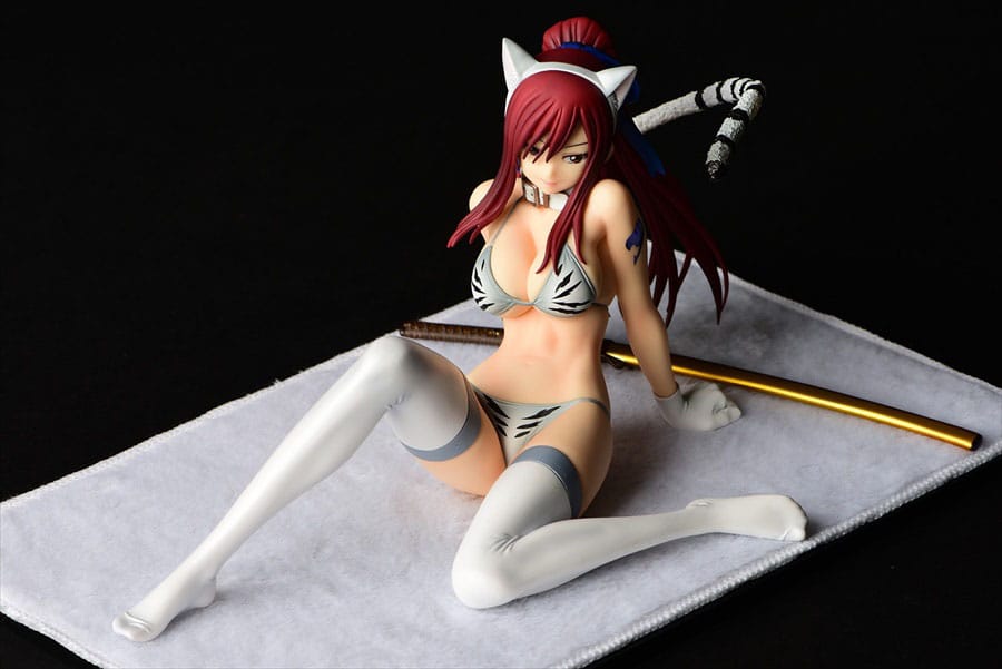 Fairy Tail Statue 1/6 Erza Scarlet - White Tiger CAT Gravure_Style 13 cm 4560321854592