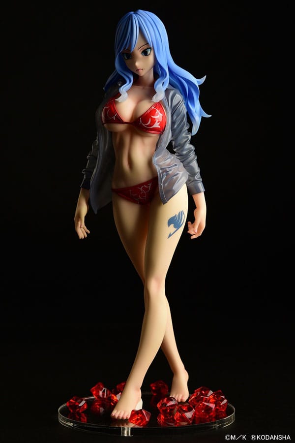 Fairy Tail Statue 1/6 Jubia Lokser Gravure_Stylesee-through wet shirt Red Bikini!! 25 cm 4560321854646