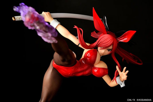 Fairy Tail Statue 1/6 Erza Scarlet High Kick Crimson Bunny Ver. 37 cm 4560321854660