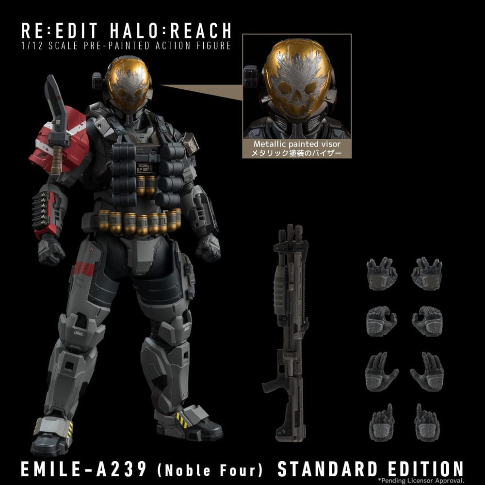 Halo: Reach Action Figure 1/12 Emile-A239 (Noble Four) 18 cm 4589801391778