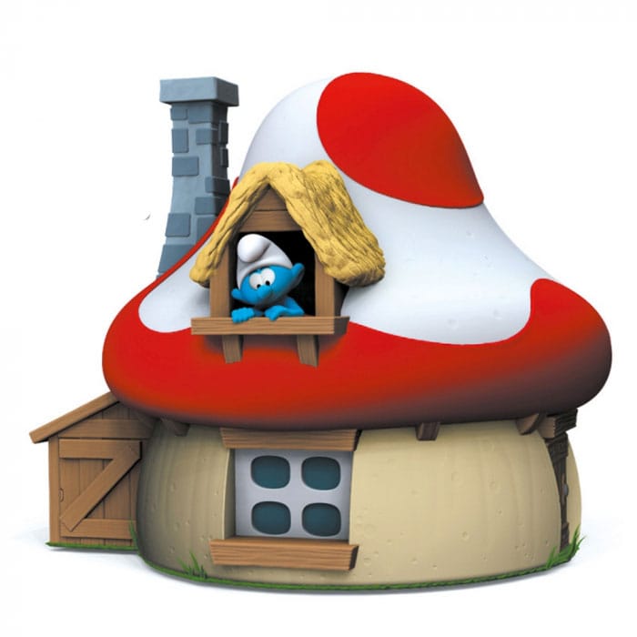 The Smurfs Coin Bank Mushroom House 3521320802015