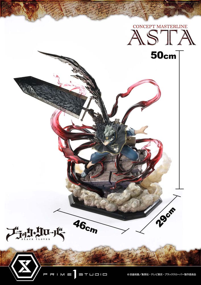 Black Clover Concept Masterline Series Statue 1/6 Asta Exclusive Ver. 50 cm 4580708048901