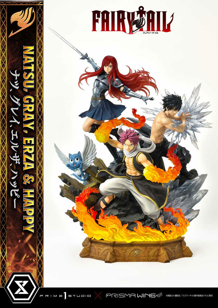 Fairy Tail PVC Statue 1/6 Natsu, Gray, Erza, Happy 57 cm 4580708043944