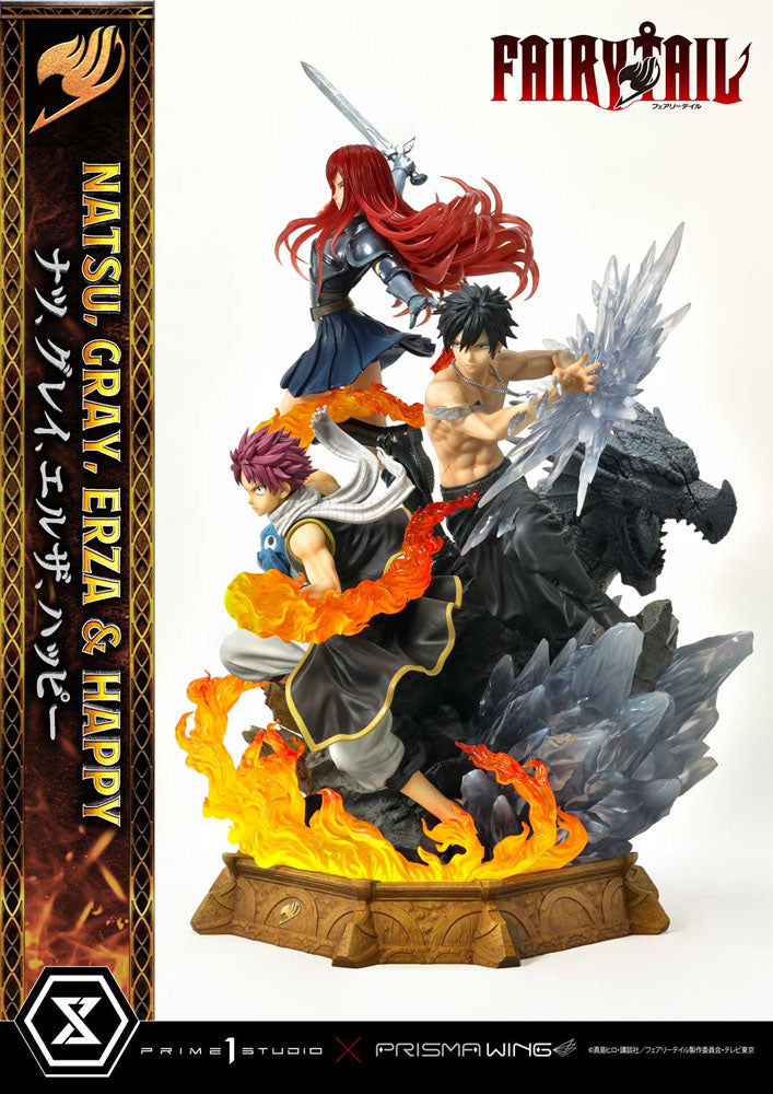 Fairy Tail PVC Statue 1/6 Natsu, Gray, Erza, Happy 57 cm 4580708043944