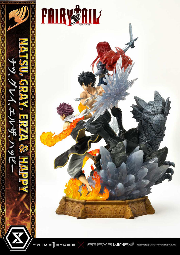 Fairy Tail PVC Statue 1/6 Natsu, Gray, Erza, Happy 57 cm 4580708043944