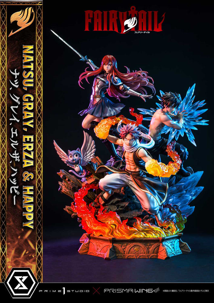 Fairy Tail PVC Statue 1/6 Natsu, Gray, Erza, Happy 57 cm 4580708043944