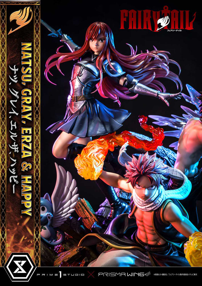 Fairy Tail PVC Statue 1/6 Natsu, Gray, Erza, Happy 57 cm 4580708043944