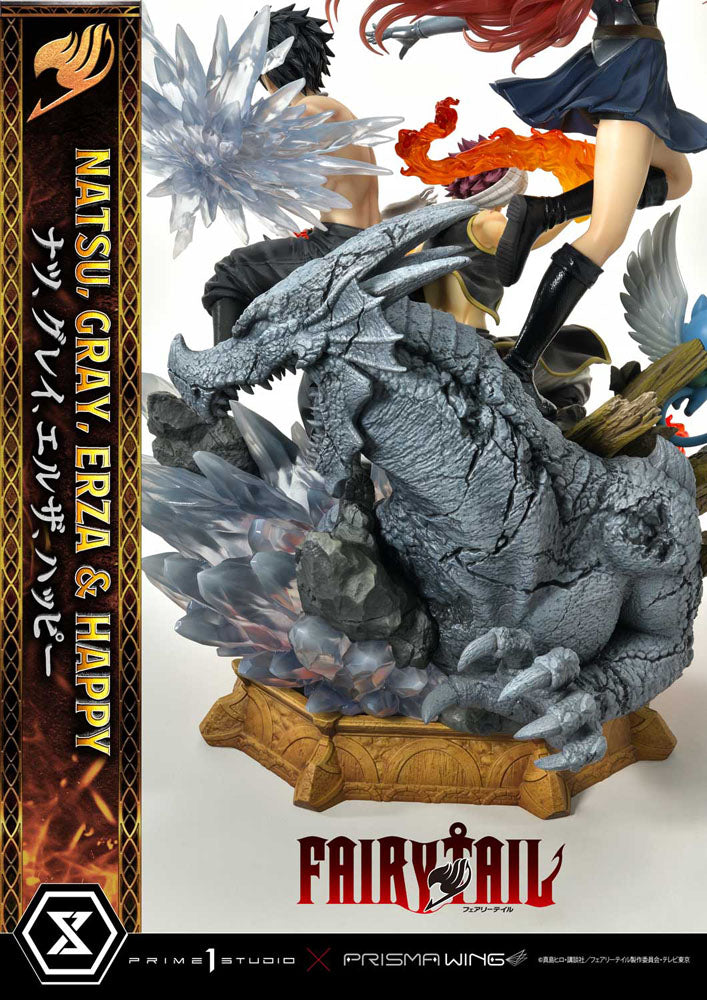 Fairy Tail PVC Statue 1/6 Natsu, Gray, Erza, Happy Deluxe Version 57 cm 4580708043951