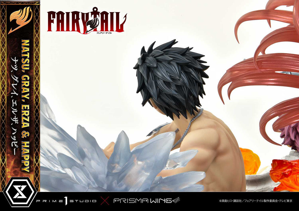 Fairy Tail PVC Statue 1/6 Natsu, Gray, Erza, Happy Deluxe Version 57 cm 4580708043951