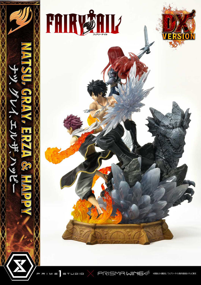 Fairy Tail PVC Statue 1/6 Natsu, Gray, Erza, Happy Deluxe Version 57 cm 4580708043951