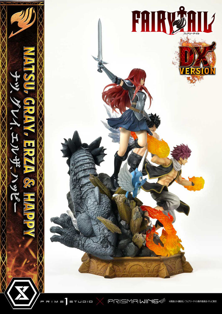 Fairy Tail PVC Statue 1/6 Natsu, Gray, Erza, Happy Deluxe Version 57 cm 4580708043951