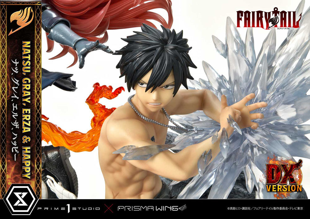 Fairy Tail PVC Statue 1/6 Natsu, Gray, Erza, Happy Deluxe Version 57 cm 4580708043951