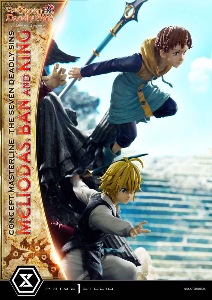 Seven Deadly Sins Concept Masterline Series Statue Meliodas, Ban and King 55 cm 4580708048482