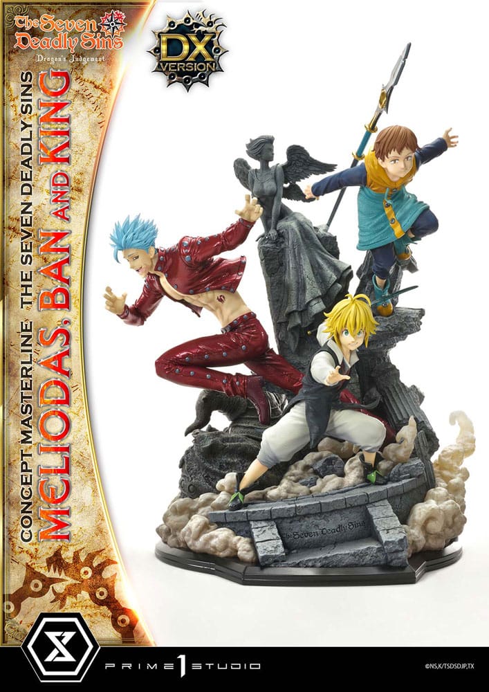 Seven Deadly Sins Concept Masterline Series Statue Meliodas, Ban and King Deluxe Version 55 cm 4580708048499