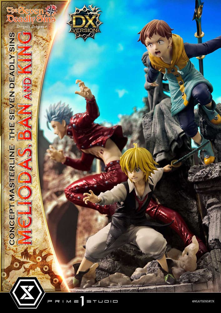 Seven Deadly Sins Concept Masterline Series Statue Meliodas, Ban and King Deluxe Version 55 cm 4580708048499