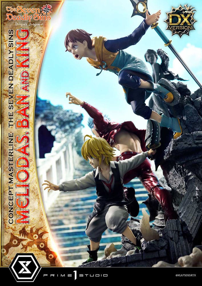 Seven Deadly Sins Concept Masterline Series Statue Meliodas, Ban and King Deluxe Version 55 cm 4580708048499