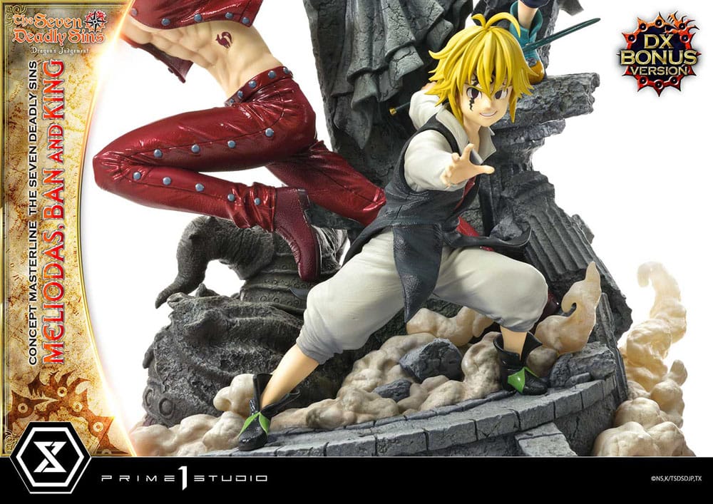 Seven Deadly Sins Concept Masterline Series Statue Meliodas, Ban and King Deluxe Bonus Version 55 cm 4580708048505