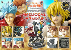 Seven Deadly Sins Concept Masterline Series Statue Meliodas, Ban and King Deluxe Bonus Version 55 cm 4580708048505