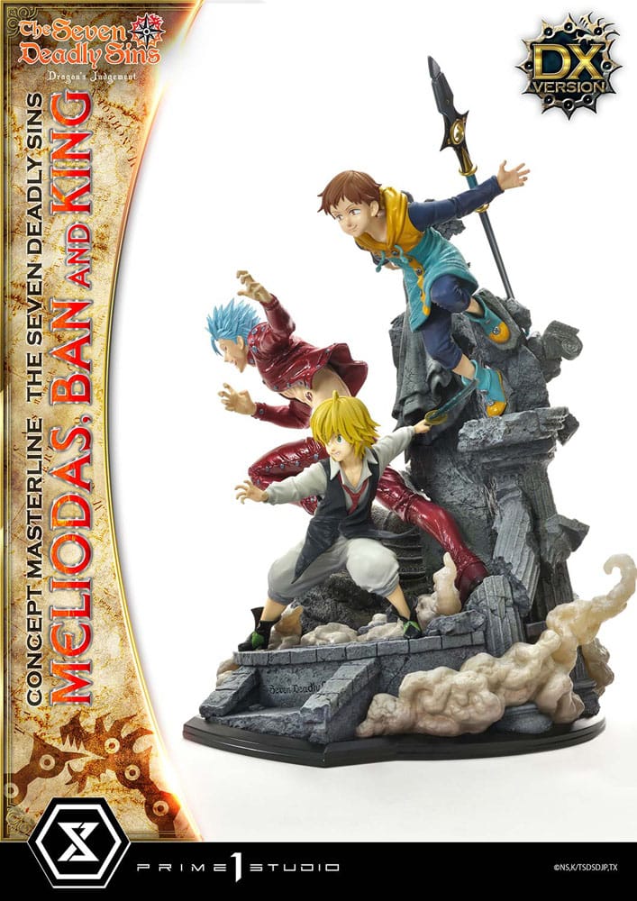 Seven Deadly Sins Concept Masterline Series Statue Meliodas, Ban and King Deluxe Bonus Version 55 cm 4580708048505