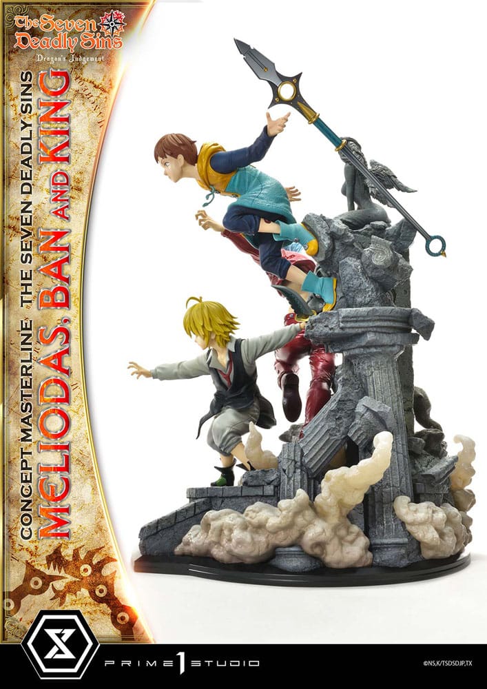 Seven Deadly Sins Concept Masterline Series Statue Meliodas, Ban and King Deluxe Bonus Version 55 cm 4580708048505