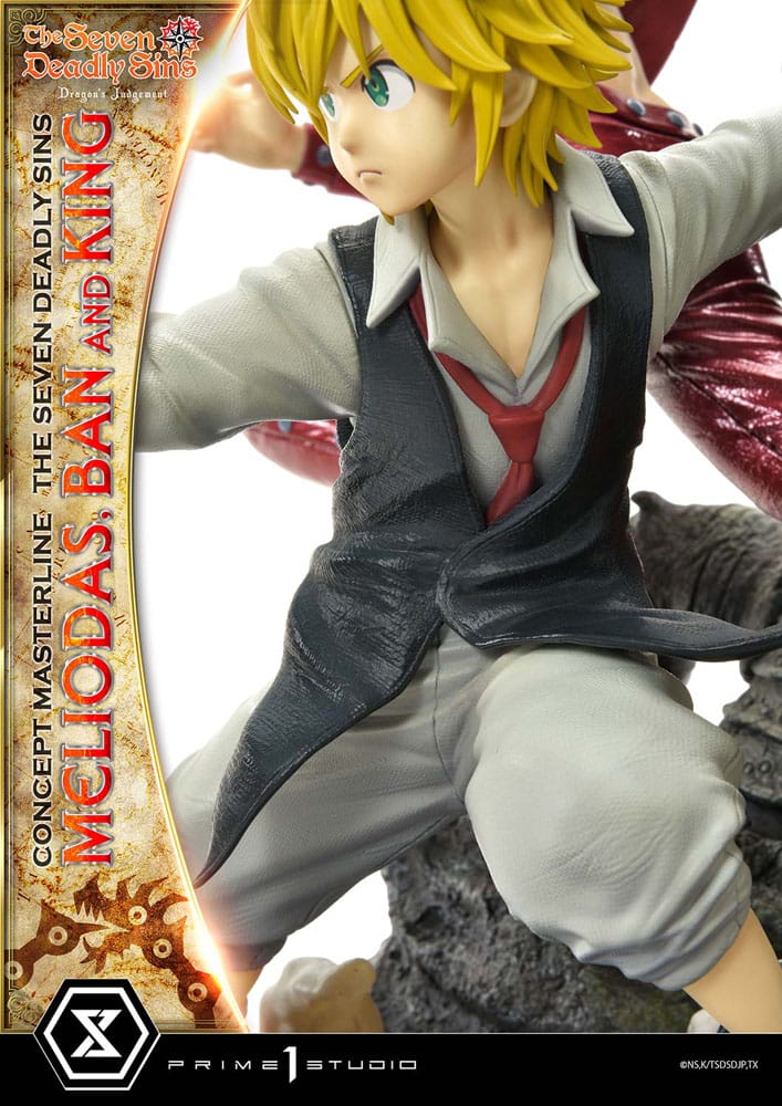 Seven Deadly Sins Concept Masterline Series Statue Meliodas, Ban and King Deluxe Bonus Version 55 cm 4580708048505