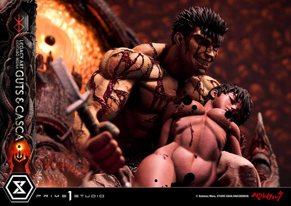 Berserk Ultimate Legacy Art Kentaro Miura Statue 1/4 Guts & Casca 72 cm 4580708049847