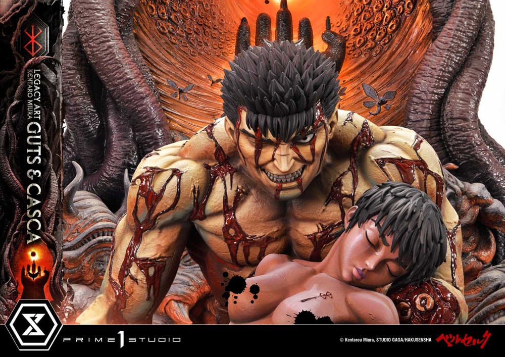 Berserk Ultimate Legacy Art Kentaro Miura Statue 1/4 Guts & Casca 72 cm 4580708049847