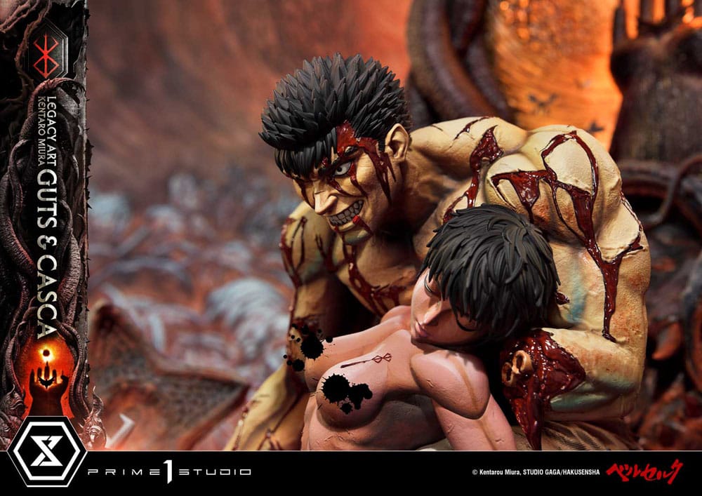 Berserk Ultimate Legacy Art Kentaro Miura Statue 1/4 Guts & Casca 72 cm 4580708049847