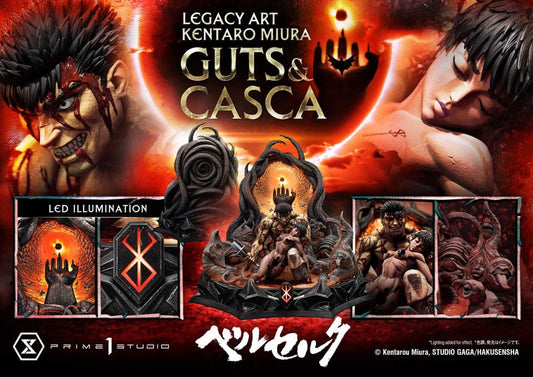 Berserk Ultimate Legacy Art Kentaro Miura Statue 1/4 Guts & Casca Bonus Version 72 cm 4580708049854