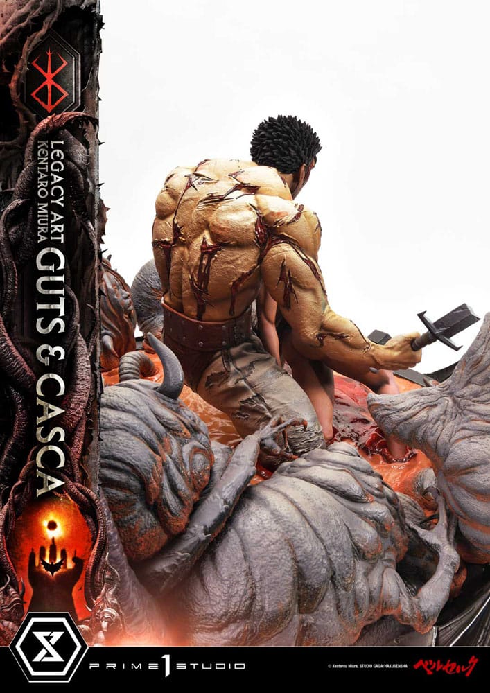 Berserk Ultimate Legacy Art Kentaro Miura Statue 1/4 Guts & Casca Bonus Version 72 cm 4580708049854