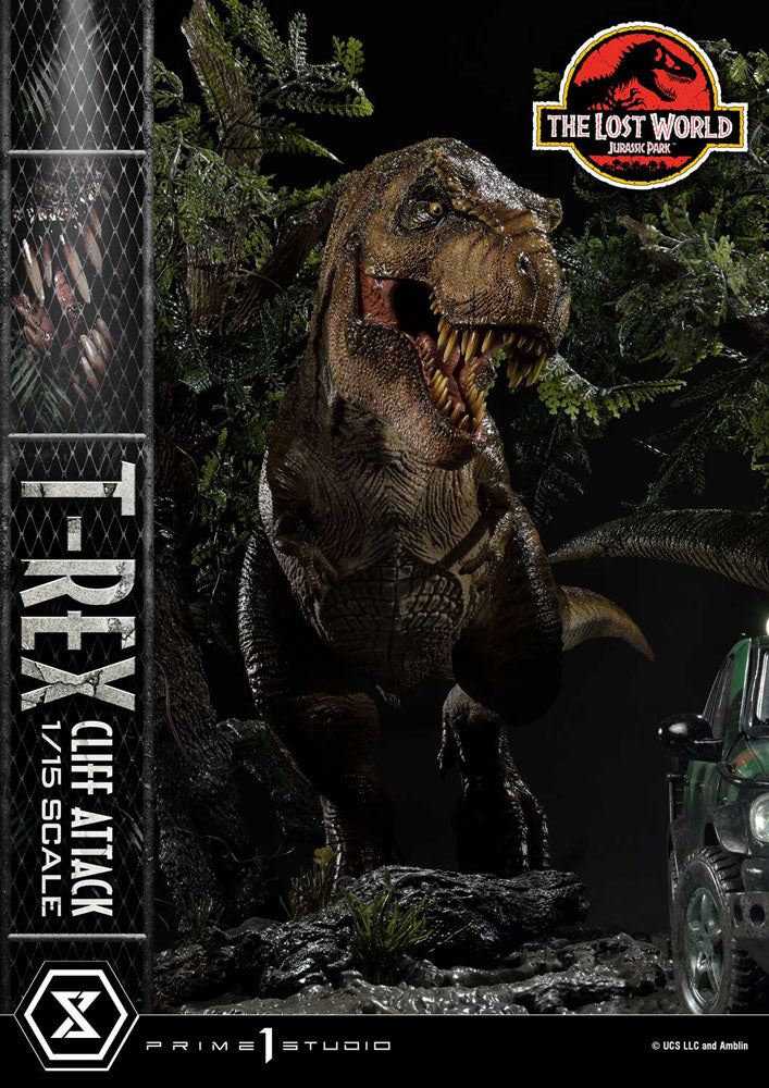 Jurassic World: The Lost World Statue 1/15 T-Rex Cliff Attack Bonus Version 53 cm 4580708043975