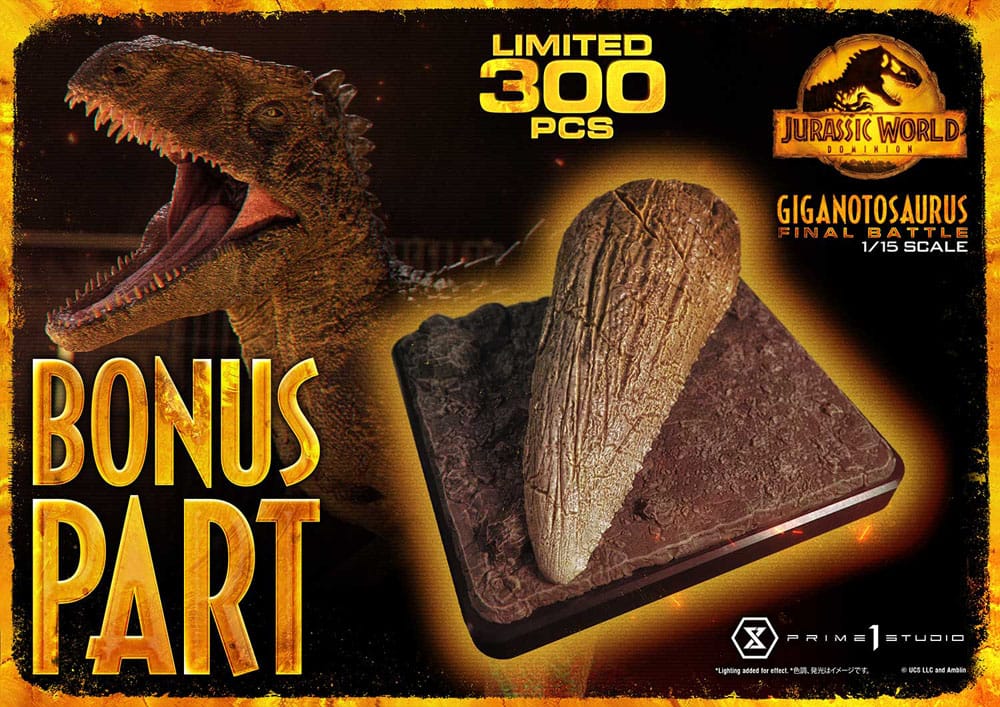 Jurassic World: Dominion Legacy Museum Collection Statue 1/15 Giganotosaurus Final Battle Bonus Version 48 cm 4580708047140