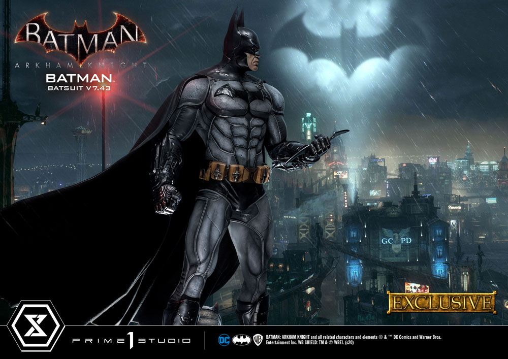 Batman Arkham Knight 1/3 Statue Batman Batsuit v7.43 Exclusive Version 86 cm 4582535945033