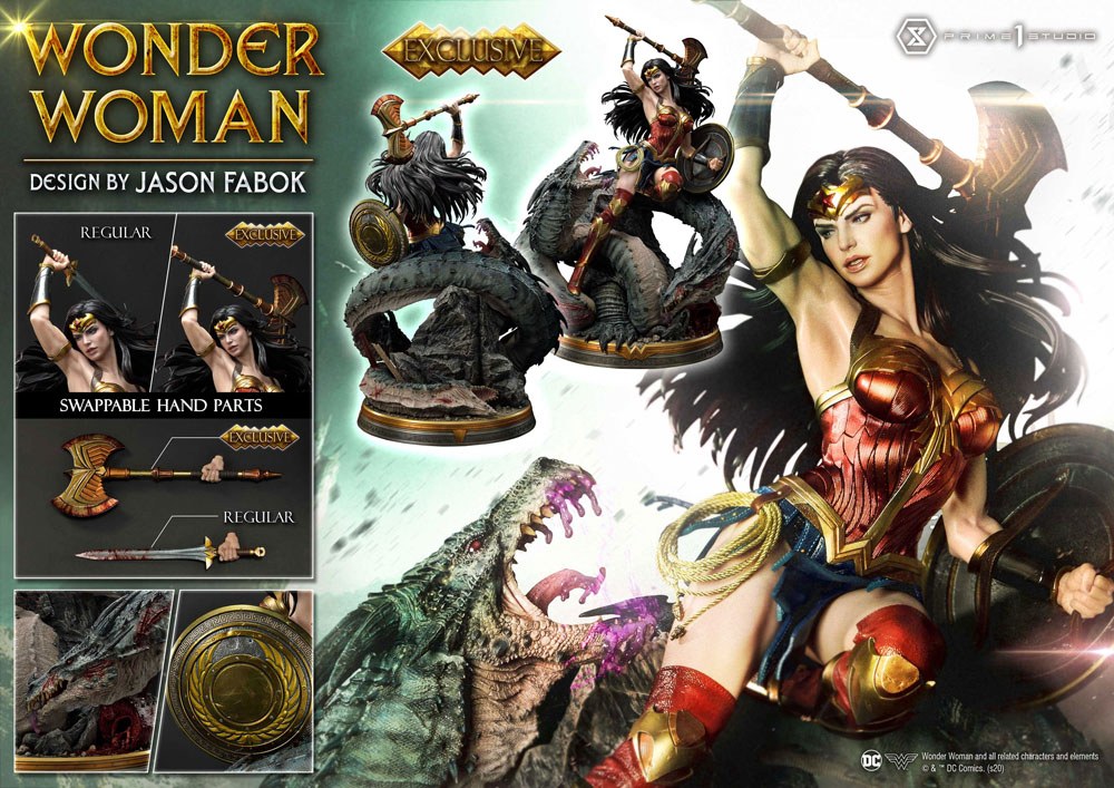 Wonder Woman Statue 1/3 Wonder Woman vs. Hydra Exclusive Bonus Version 90 cm 4582535946115