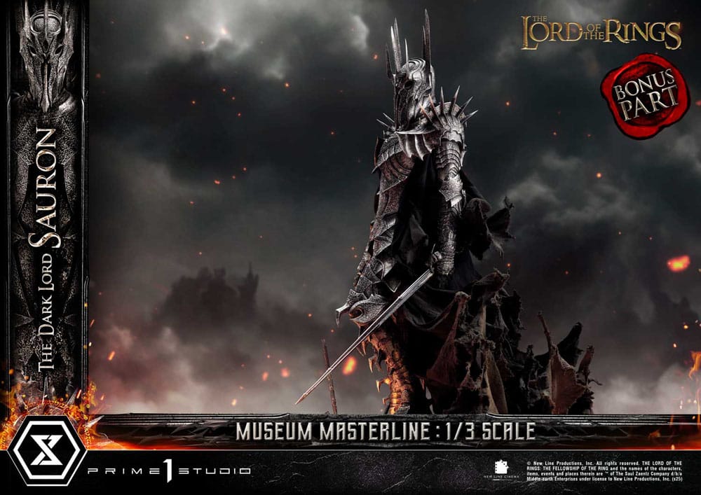 Lord of the Rings Museum Masterline Series Statue 1/3 The Dark Lord Sauron Bonus Version 117 cm 4582647121042