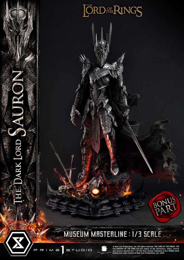 Lord of the Rings Museum Masterline Series Statue 1/3 The Dark Lord Sauron Bonus Version 117 cm 4582647121042