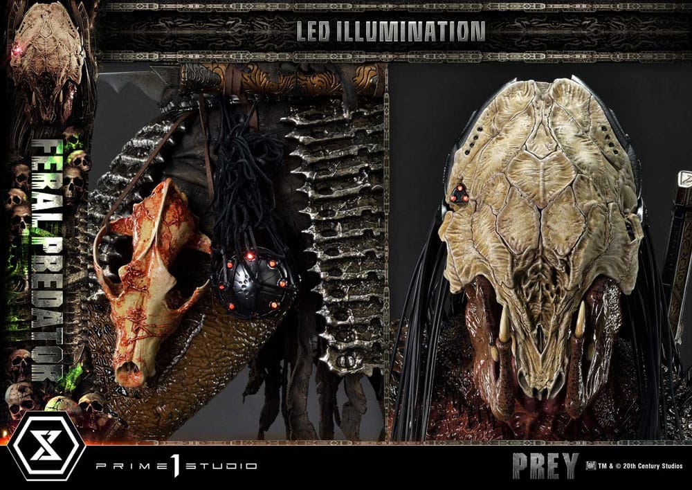 Prey (Movie) Museum Masterline Series Statue 1/3 Feral Predator 89 cm 4582647120724