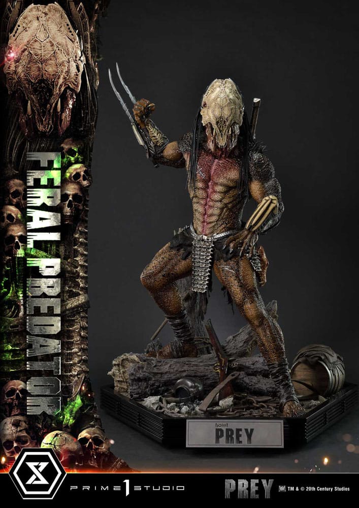 Prey (Movie) Museum Masterline Series Statue 1/3 Feral Predator 89 cm 4582647120724