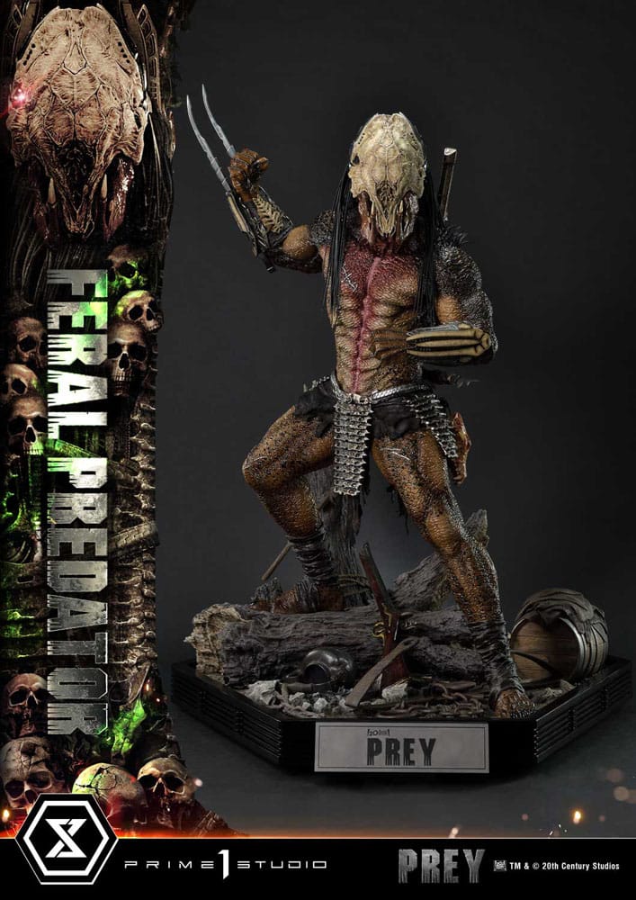 Prey (Movie) Museum Masterline Series Statue 1/3 Feral Predator 89 cm 4582647120724