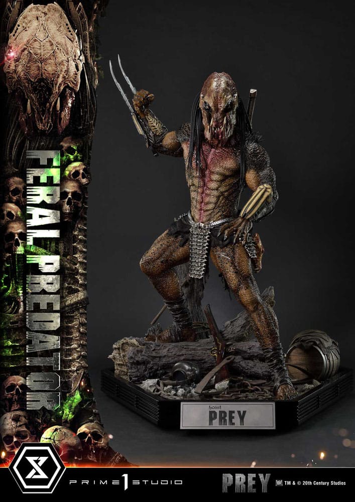 Prey (Movie) Museum Masterline Series Statue 1/3 Feral Predator 89 cm 4582647120724