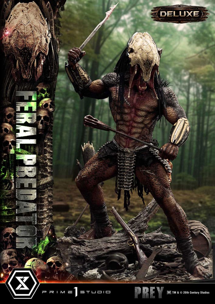 Prey (Movie) Museum Masterline Series Statue 1/3 Feral Predator Deluxe Version 89 cm 4582647120731