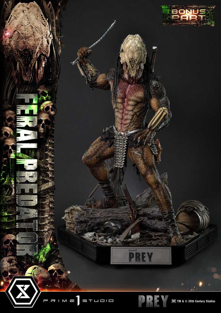 Prey (Movie) Museum Masterline Series Statue 1/3 Feral Predator Deluxe Bonus Version 89 cm 4582647120748