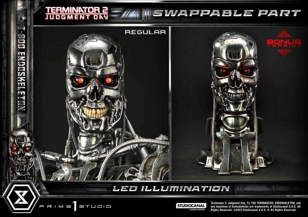 Terminator 2 Museum Masterline Series Statue 1/3 Judgment Day T800 Endoskeleton Deluxe Bonus Version 74 cm 4580708048352