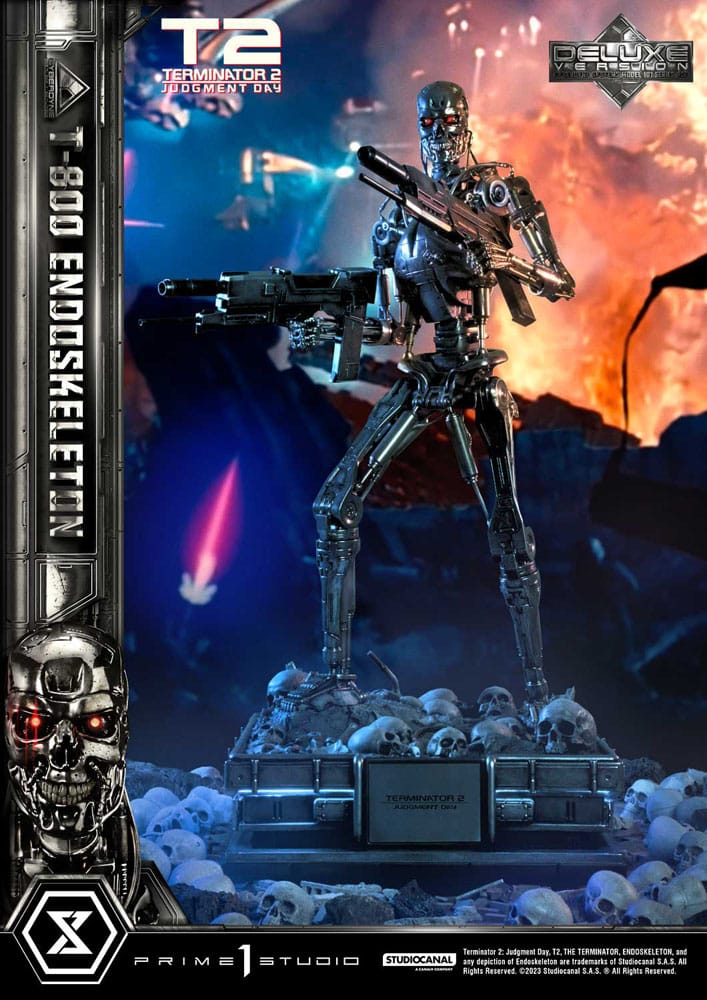 Terminator 2 Museum Masterline Series Statue 1/3 Judgment Day T800 Endoskeleton Deluxe Bonus Version 74 cm 4580708048352