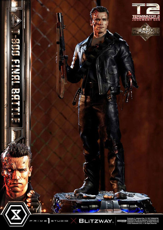 Terminator 2 Museum Masterline Series Statue 1/3 T-800 Final Battle Deluxe Version 75 cm 4580708048673