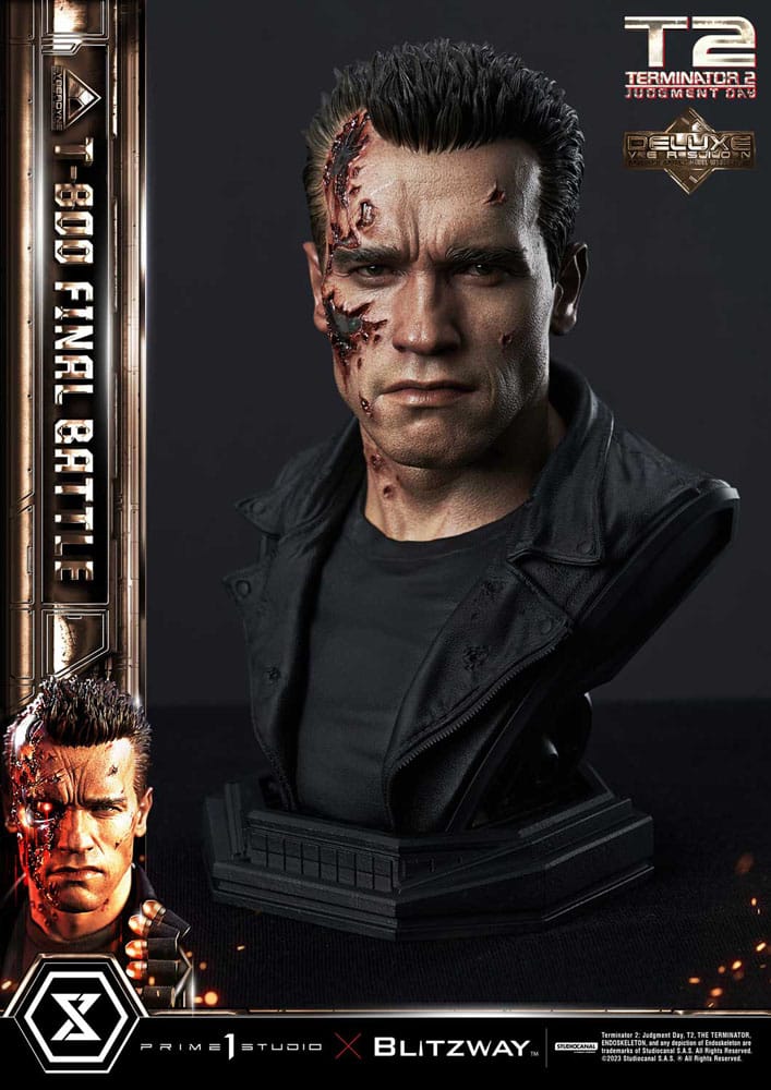 Terminator 2 Museum Masterline Series Statue 1/3 T-800 Final Battle Deluxe Version 75 cm 4580708048673